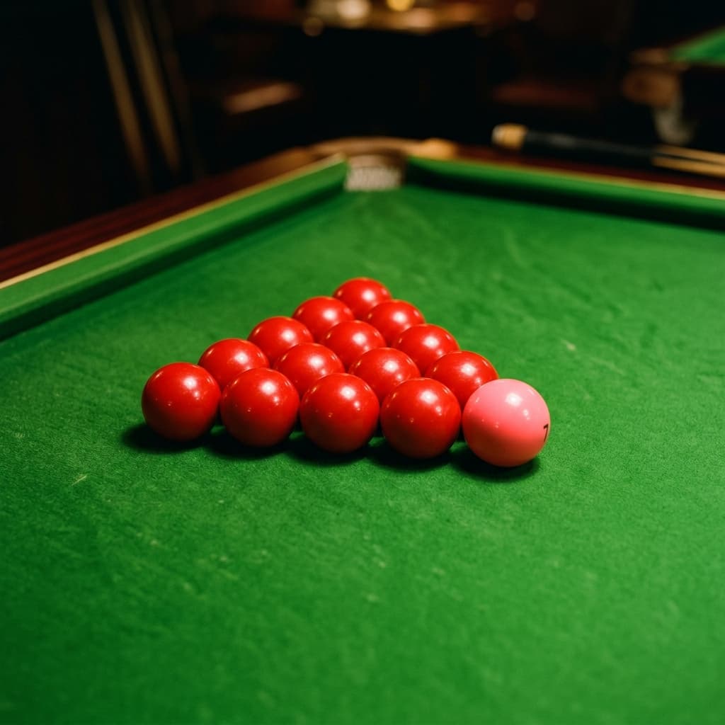 Snooker balls close-up
